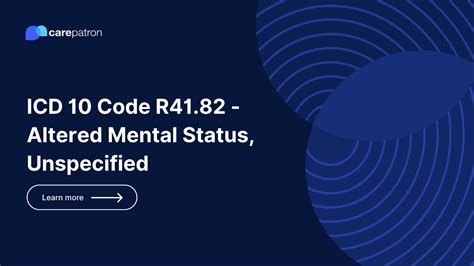 ams icd-10|Altered mental status, unspecified